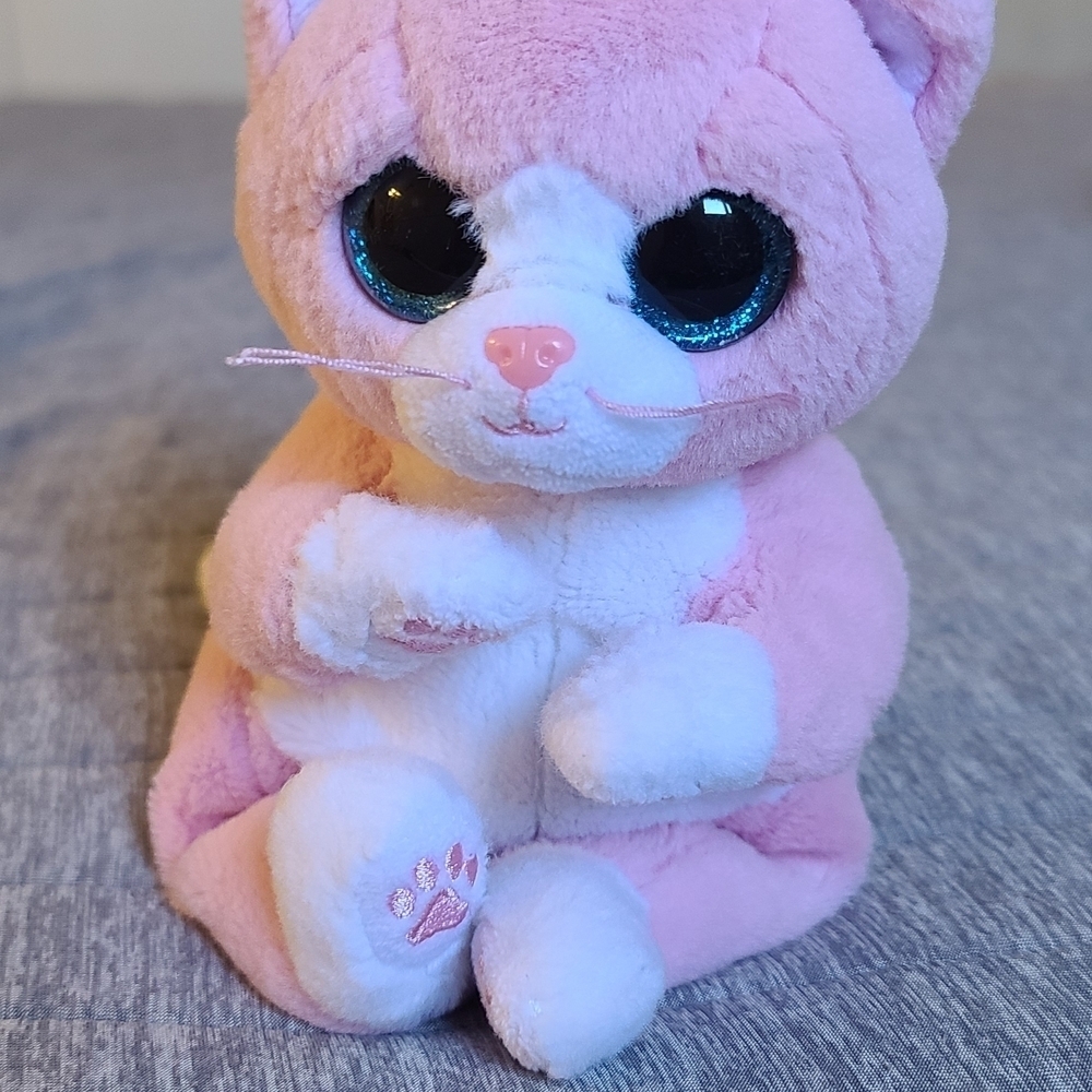 Ty Pink and White Plush Toy